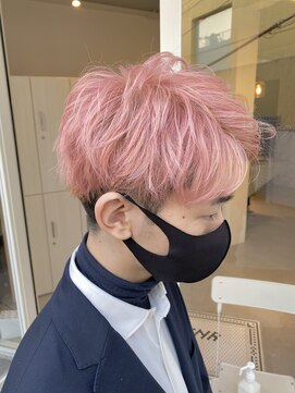 マセナ(Masena) 『お客様スタイル』ホワイトピンク×ブリーチ3回