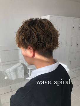 ネフ(NeF) ブリーチパーマ波巻きスパイラル