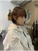 orange brown × bob style