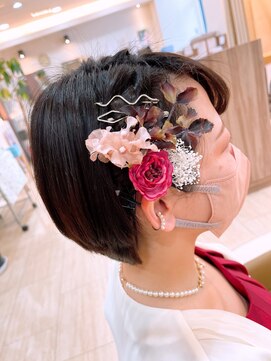 マイスタイル 大井町店(My jStyle by Yamano) ショート 編み込み ヘアセット 結婚式