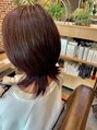 シーバイシオン(Sea by sion) ウルフカットで軽さと動き◎チェリーレッドで艶と鮮やに♪