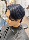ブルーブラック/黒染めからでもできる/ネイビーカラー