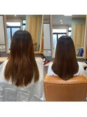 古川　大崎市　縮毛矯正　髪質改善　トリートメント　艶髪カラー