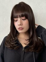 ノイ(noi)&nbsp;顔周りレイヤーカットグレージュカラーくびれボブベージュカラー