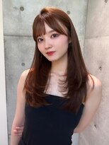 ロンド レア 天神大名店(Lond Le’a) ピンクカラー/暖色カラー/レイヤーカット/韓国ヘア/顔周りカット