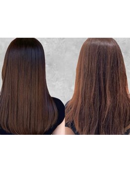 【縮毛矯正・髪質改善】柔らかく艶が出るストレートへ♪