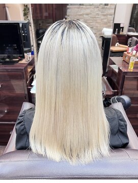 キャラ 池袋本店(CHARA) ブリーチ毛にもおすすめ資生堂髪質改善トリートメント*＊