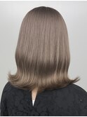 【髪質改善】シルバーブラウン×外ハネボブ/トリートメント