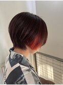 ショートインナーカラー