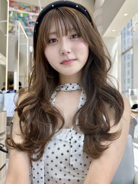 ミンクス 銀座店(MINX) 【MINX】顔周り似合わせカット+デザインカラーベージュ_銀座