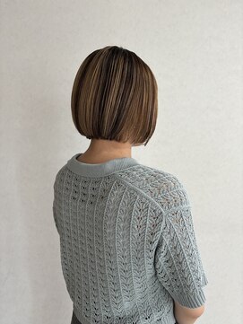 ヘア スノー(HAIR SNOW) ハイライト☆ミニボブ20代30代