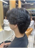 韓国風◎流れるフェザーパーマセンターパート
