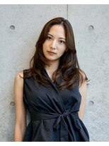 キーチェ 梅田中崎町(keych)&nbsp;毛流れレイヤーカット/ミディアム/髪質改善/縮毛矯正