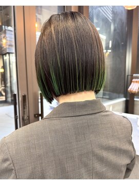 ミィ 表参道(mee.) 似合わせカット ボブヘア 縮毛矯正 ミニボブ 切りっぱなしボブ