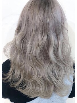 ダブルカラー　ホワイトシルバー