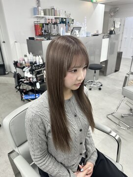 レアル 心斎橋 大阪(REAL) ミルクティーベージュ/ブリーチ/ダブルカラー/ベージュ/心斎橋