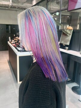 アルバム 渋谷パルコ(ALBUM) ダブルカラーブリーチロング韓国ヘア_ba579442