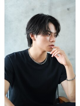 メンズヘアフェイス(Men's hair FACE。) 港南台毛流れセンターパーマ/大人センターパート