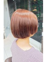 クリック 鎌取店&nbsp;ピンクベージュ×ボブスタイル
