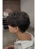 【1週間前以降限定　極上ヘッドスパ付】メンズカット＋パーマ＋18700→13500