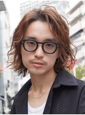 札幌大通スパイラルパーマメンズミディアムシャドウパーマゆるめ