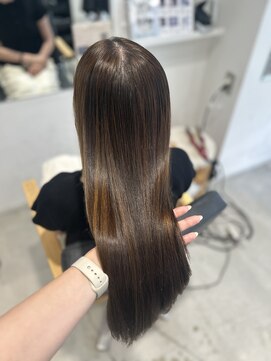 ビューバイネオリーブ 用賀店(Beau'r by neolive) ミディアムハッシュカットグレージュデザインカラー［用賀］
