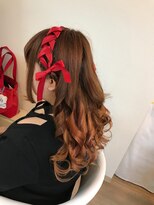 ロカット サロン(Roquat Salon) リボンハーフアップアレンジ【ヘアアレンジ 立川/立川南/袴】