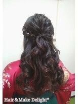 ヘアーアンドメイク ディライト(Hair&Make Delight)&nbsp;ハーフアップ