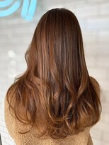 ヘアーシー(HAIR C,) ［HAIR C shoichi］とろけるカフェオレブロンジュ セミロング