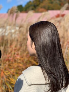 ヴィーヴォ 天六店(VIVO) 【VIVO】池田晃久 艶髪 ブラウン 髪質改善 つや髪ストレート