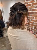 ヘアセット☆ヘアアレンジハーフアレンジダウンアレンジ