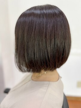 アークスヘアー 透明感♪【髪質改善】内巻き艶感ショートボブアッシュべージュ