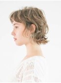 三軒茶屋_レディース_ショート_ボブ_ハイトーン_コテ巻き_パーマ