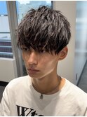 ツイストスパイラルツイスパ刈り上げツーブロックメンズパーマ