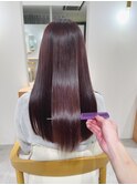 今季注目カラー【髪質改善カラー】ピンクバイオレット