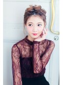 カジュアル編み込みヘアー★