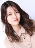 大人可愛い小顔美髪ツヤ髪ダークブラウンガーリーA1