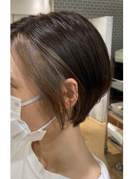 クラップス 京急富岡(CLAPS) ショート×インナーカラーベージュ　【中田】