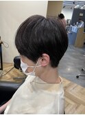 ダークブラウン×ベリーショート