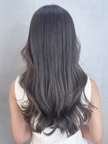 アイティーバイアルバム 八王子店(IT by ALBUM) グレージュロング_斜めバンググレージュカラー_ba421311