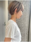 ショートヘア×ローライトカラー