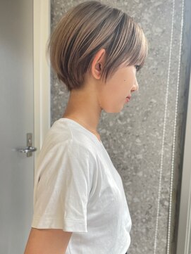 サンク 原宿 表参道(cinq) ショートヘア×ローライトカラー