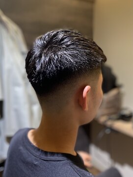 エクファフォーメン(EX-FA FOR MEN) ウルフ/アッシュブラック/カルマパーマ/ベリーショート/瀬田