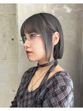 ロンドローズ 名古屋(Lond damaskRose) 学割 ブリーチなしダブルカラー ブリーチ 髪質改善 ボブ *387