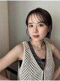切りっぱなしボブ/ワイドバング/前髪/原宿神宮前