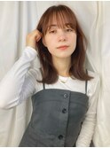 ミディアム レイヤーカット 顔周りレイヤー 透明感 20代30代40代