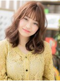 ★ミルクティーアッシュゆるふわエアリーミディアム30代40代★1
