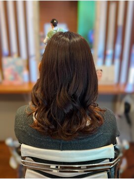 ピールアーク(peal ark) 10代20代30代オレンジインナーカラー/イヤリングカラー