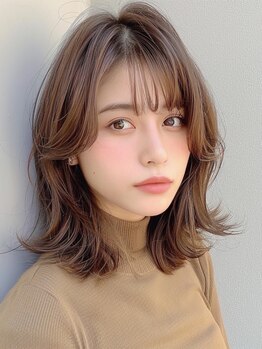 ワンストップラボ(ONE.STOP.LABO)の写真/【カット＋カラー￥9000】髪へのダメージを抑えてツヤに♪今後のハイトーンに影響しない明るい白髪染めも◎