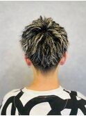 ゴールドメッシュハイライトスパイラルパーマツイストパーマ
